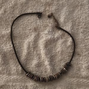 Leather rope necklace